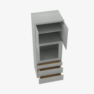 Forevermark Cabinetry  Nova Light Grey Shaker AN-OC3384B Double Door 33 Inch Tall Oven Cabinet