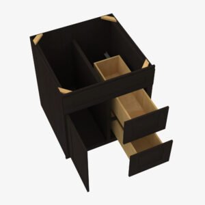 Forevermark Cabinetry  Pepper Shaker AP-S3021DR-34-1/2 Single Door Cabinets 30 Inch Combo Vanity with Right Drawer