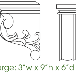 SL-CORBEL57 Decorative Large Corbell | TSG Forevermark Signature Pearl