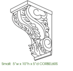 Forevermark Cabinetry  TSG  Gramercy White GW-CORBEL60S Decorative Small Corbel
