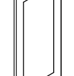 TQ-EPW1230D Decorative Wall End Door | TSG Forevermark Townplace Crema