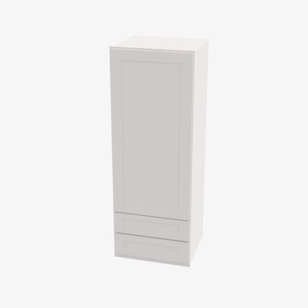 Forevermark-AW-W2D1848-Single-Door-Cabinets-18-Inch-Wall-Cabinet-With-2-Built-In-Drawers-Ice-White-Shaker-White-18-Inch-Cabinet-2