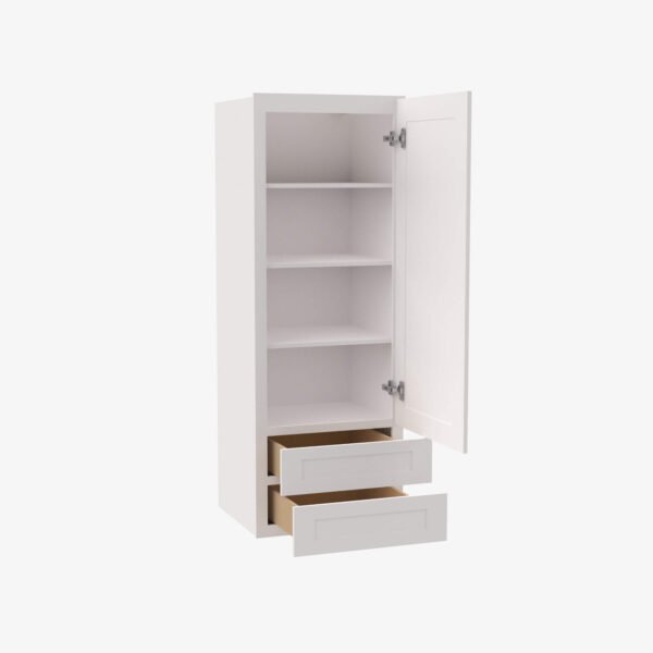 Forevermark-AW-W2D1848-Single-Door-Cabinets-18-Inch-Wall-Cabinet-With-2-Built-In-Drawers-Ice-White-Shaker-White-18-Inch-Cabinet-3
