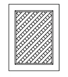 SL-SB33B-ND-SP Lattice Door for Sink and Base Cabinets | TSG Forevermark Signature Pearl