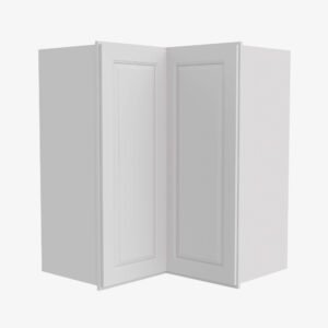 Forevermark Cabinetry  Gramercy White GW-WSQ2430 24 Inch Easy Reach Wall Corner Cabinet