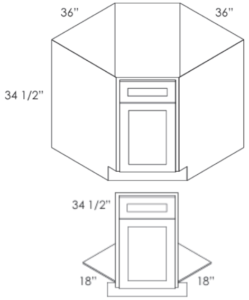 Diagonal Corner Sink