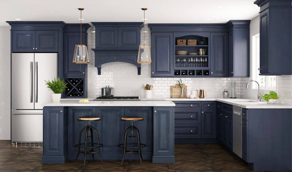 Forevermark Petit Blue Cabinets
