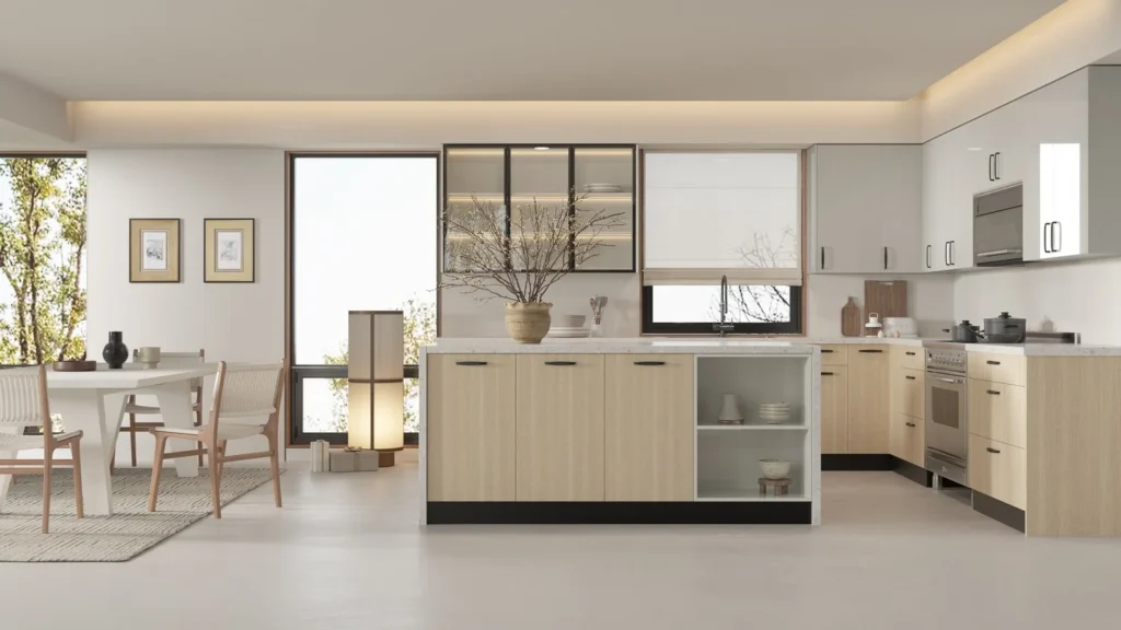 Frameless Yellow Oak