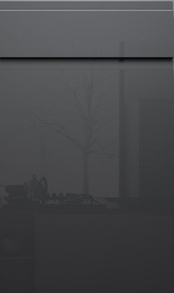 GoldenHome Frameless Lacquer Gray FLESS-LG-SDOOR