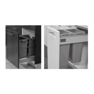 GoldenHome Trash Can Tray Frameless Yellow Oak