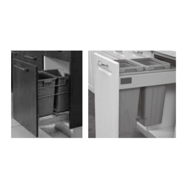 GoldenHome Trash Can Tray Frameless Yellow Oak