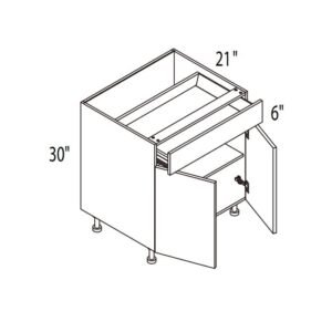 GoldenHome Vanity Frameless Yellow Oak