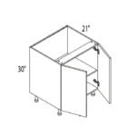 GoldenHome Vanity Base Full Door Cabinet Frameless Yellow Oak
