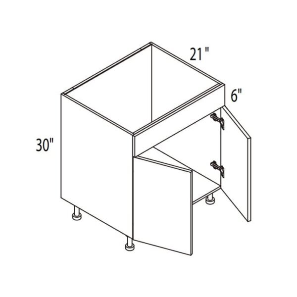 GoldenHome Vanities Without Drawers Frameless Yellow Oak