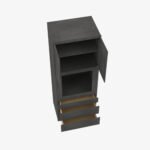 Black Kitchen Cabinet