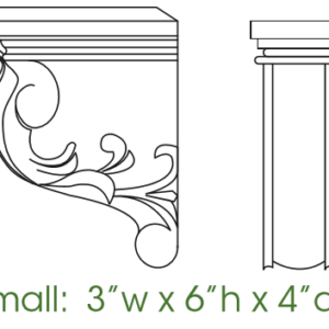 AZ-CORBEL60S Decorative Small Corbel