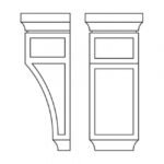AZ-CORBEL75M Decorative Medium Corbell