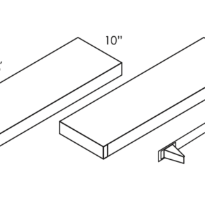 AZ-FLS42-White Floating Shelves