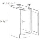 AH-FB18 Full Height Single Door Cabinets 18 Inch Base Cabinet