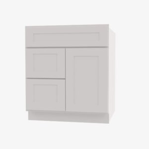 AZ-S3021DL-34-1/2 Single Door Cabinets 30 Inch Combo Vanity with Left Drawer
