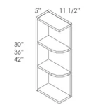 CZ-WES530 Wall End Shelf with Open Shelves | TSG Forevermark Cullian Champagne
